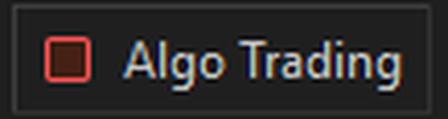 Algo Trading off, red icon