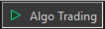 Algo Trading on, green play icon
